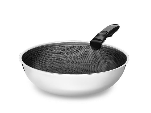 WOKPANNA MED AVTAGBART HANDTAG 30CM SET - 1