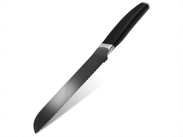 Br&ouml;dkniv  20 cm lyxig hybridkniv av keramik och st&aring;l  onyx cookware&trade;