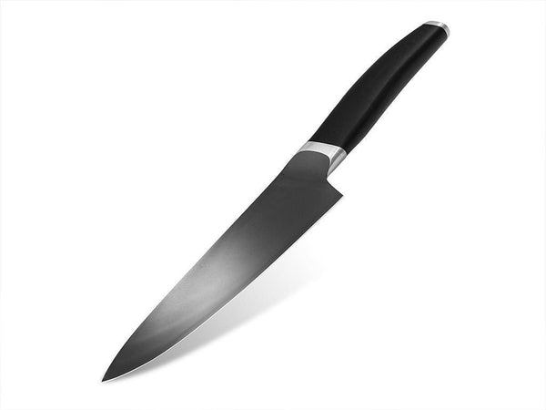 Kockkniv p&aring; rea  20 cm hybrid av keramik och st&aring;l onyxcookware